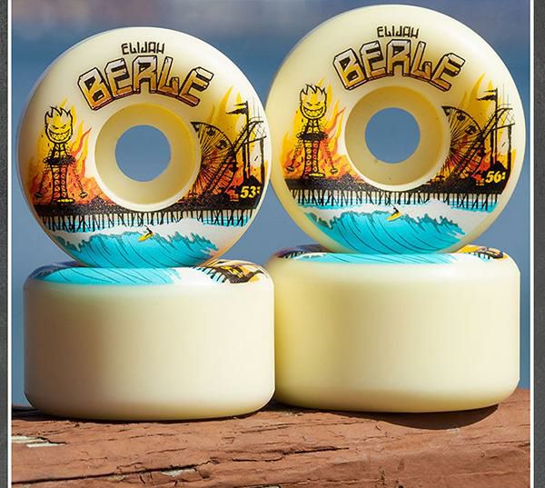 スケボー ソフトウィール SPITFIRE 80HD FADE ORANGE CONICAL FULL