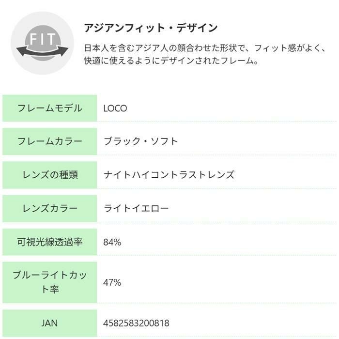 DANG SHADES ダンシェイディーズ 夜間用サングラス LOCO Black Soft x
