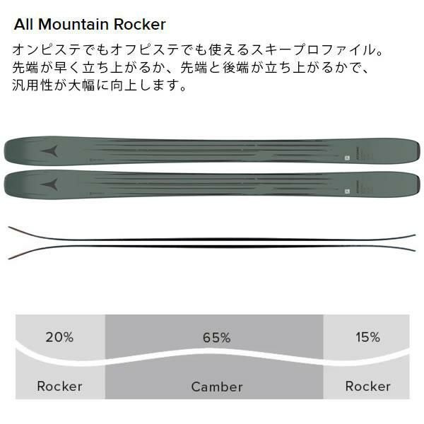 アトミック スキー板 2026 MAVERICK 96 CTI スキー板 単品 (板のみ