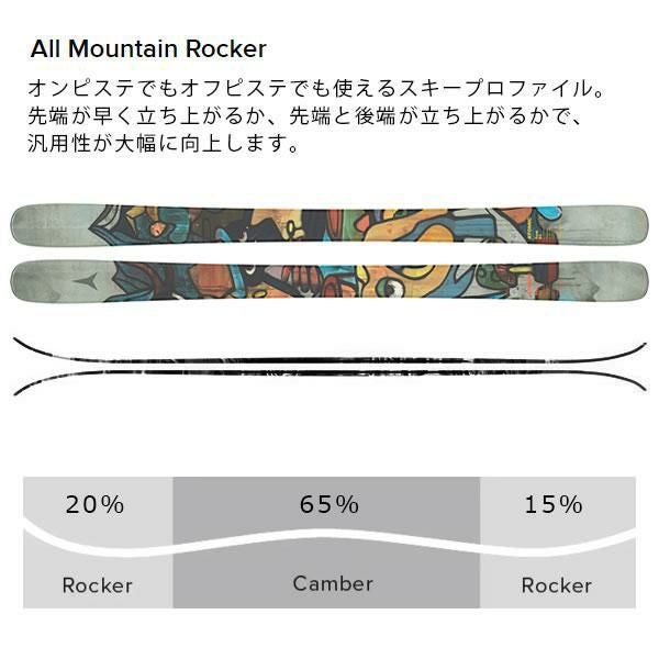 アトミック スキー板 2026 BENT 85 スキー板 単品 (板のみ) AA0030698