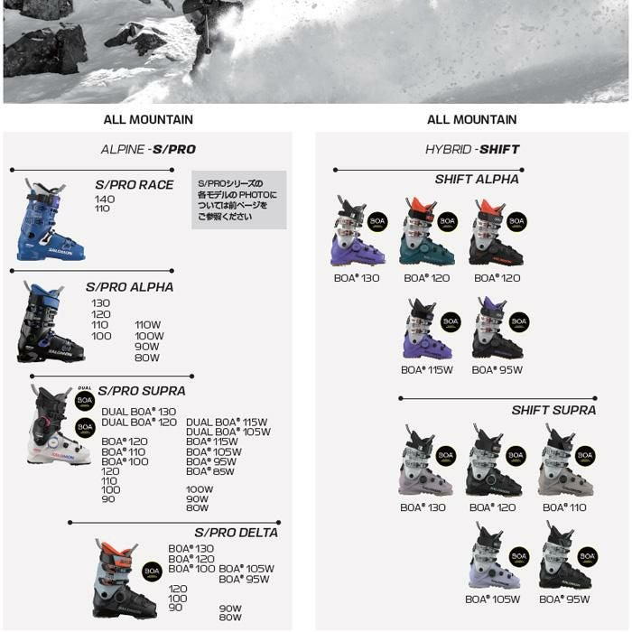 サロモン スキーブーツ SALOMON S/PRO SUPRA DUAL BOA 120 GW(25-26