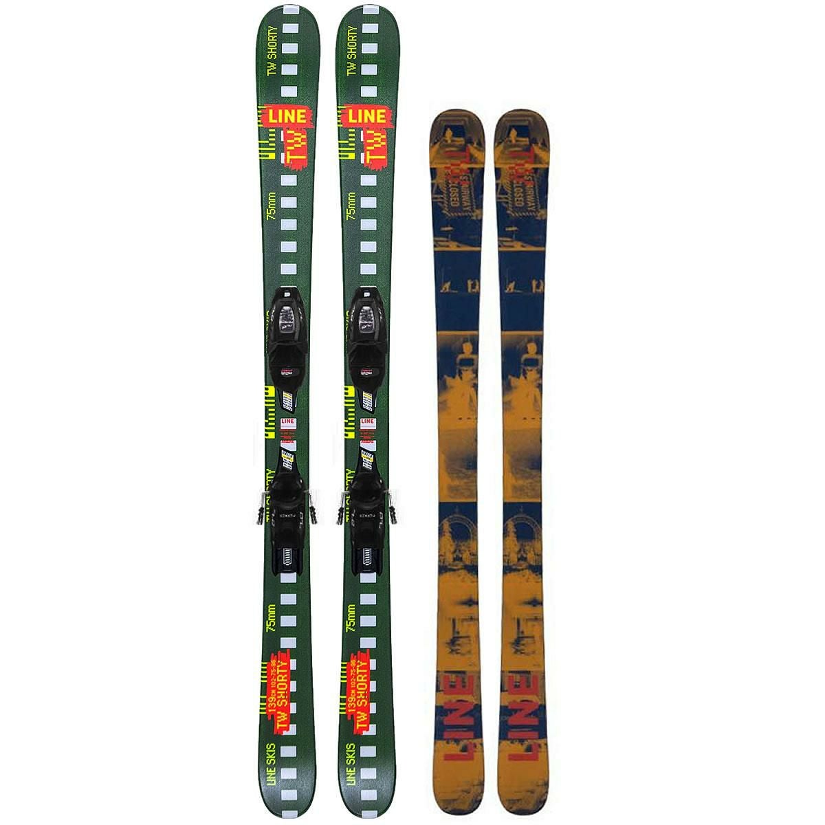 ブルーモリス 子供用 スキー FUN THE STICK 130cm ＋ マーカー 7.0 BLK