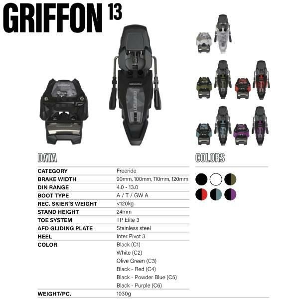 マーカー ビンディング GRIFFON 13 ブラック×レッド MARKER グリフォン