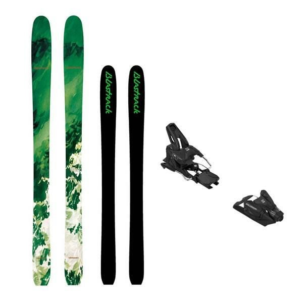 ブルーモリス 子供用 スキー FUN THE STICK 130cm ＋ マーカー 7.0 BLK