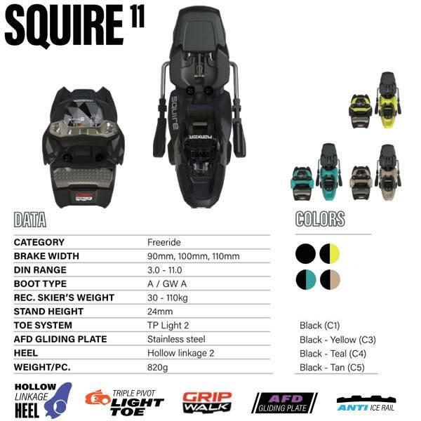 アトミック スキー板 BACKLAND 109 (25-26 2026) + 26 マーカー SQUIRE