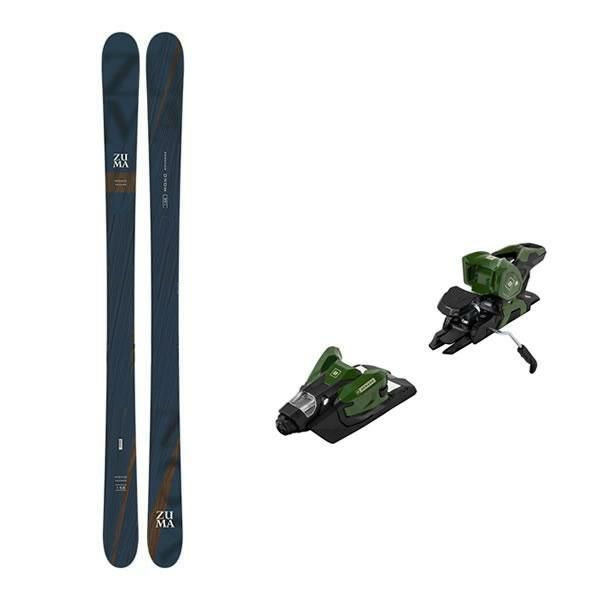 ZUMA ショートスキー KRU:Z SHORT 120cm ＋ルック XPRESS10 GW 調整式