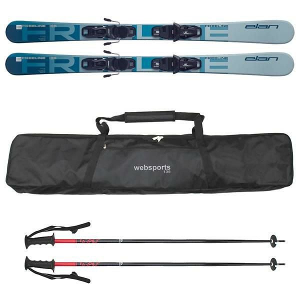 スキーポール＆ケース付 ショートスキーセット エラン スキー板 2025