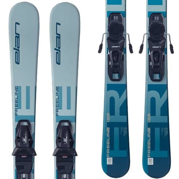収納ケース＆スキーポール付 エラン ショートスキー FREELINE ＋ EL