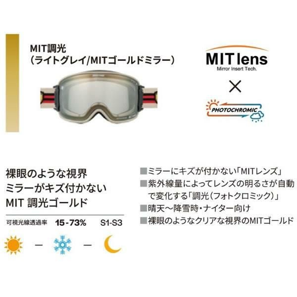 スワンズ スキーゴーグル 調光レンズ RIDGELINE RL-MDH-CMIT-GD SIV