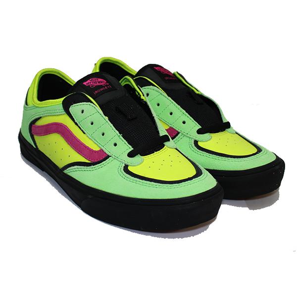 バンズ VANS SKATE ROWLEY / NEON PINK-GREEN ( VN000DA24GO