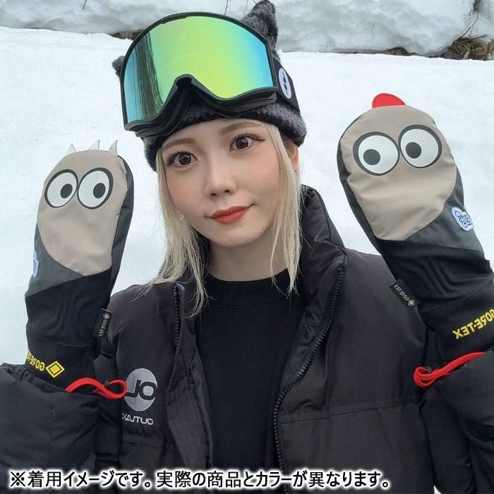 スノーボード グローブ ミトン ebs グローブ GORE-TEX KEMONO CHAN