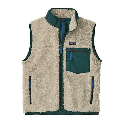 patagonia キッズレトロX フリースジャケット M ナチュラル/オリーブ 