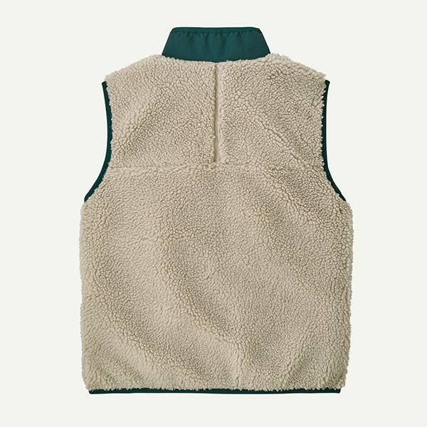 パタゴニア キッズ・レトロX・ベスト Natural w/Cascade Green / NLCA 