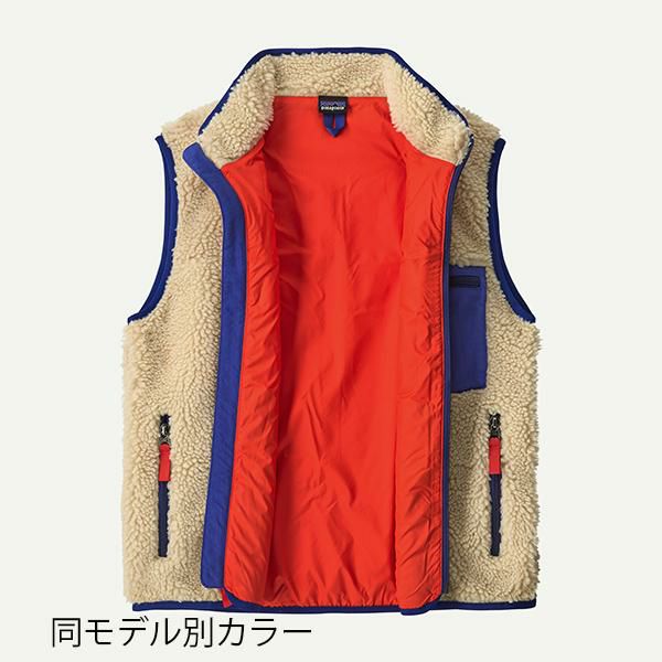 パタゴニア キッズ・レトロX・ベスト Natural w/Cascade Green / NLCA 