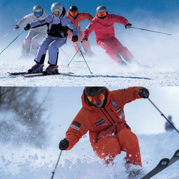 オガサカ スキーポール LC-FS/RD レッド 95～120cm 伸縮式ポール