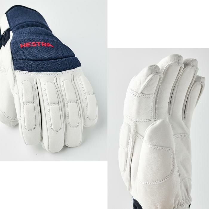 ヘストラ グローブ バーティカル カット シーゾーン Navy / White