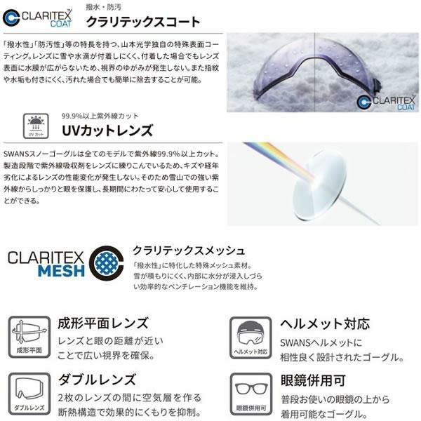 スワンズ スキーゴーグル 調光レンズ OUTBACK OB-CMDH CRW ホワイト