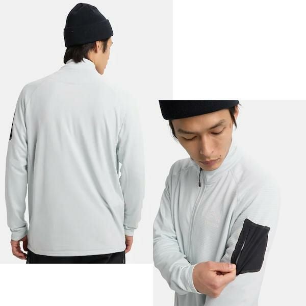 バートン ak HELIUM GRID HALF ZIP FLEECE ヘリウム グリッド ハーフ