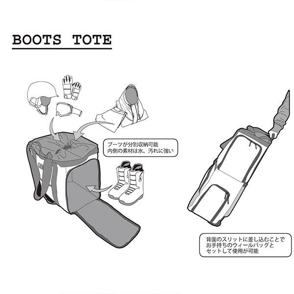 ebs エビス スノーボードブーツケース BOOTS TOTE / Yeti ブーツトート