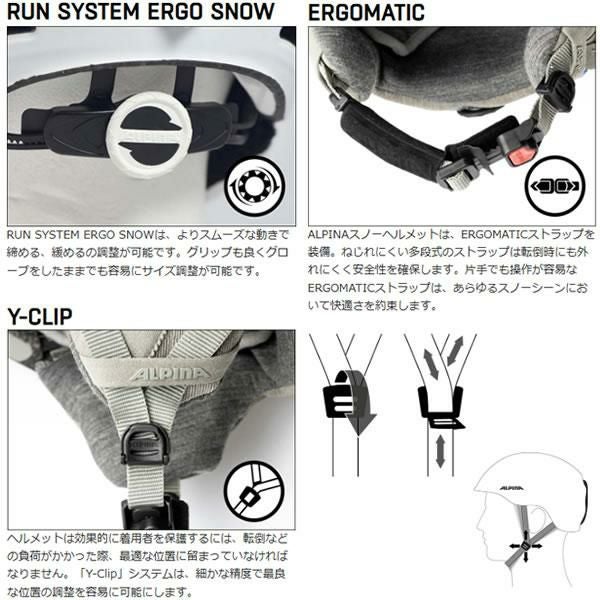 ALPINA アルピナ スノーヘルメット 2026 BRIX ミッドナイト/ グレイ