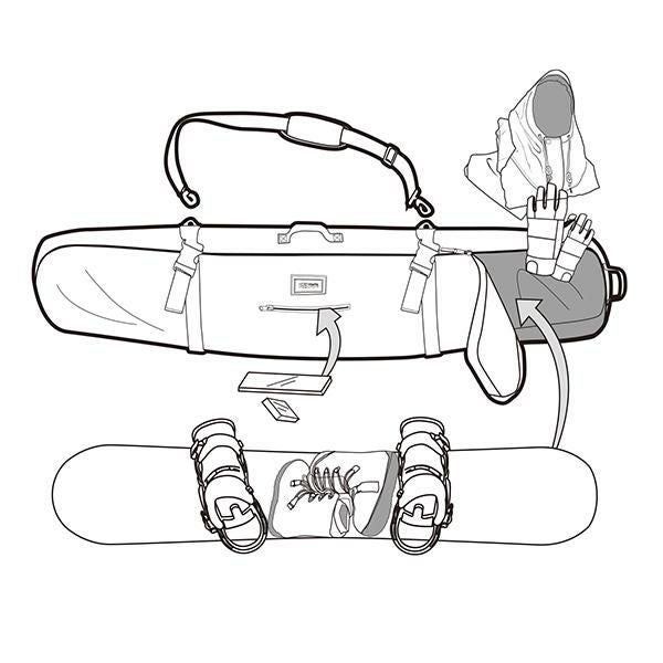スノーボード ケース ebs BOARD PACK エビス ボードケース snowboard