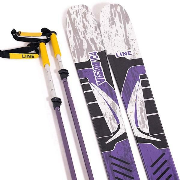ライン スキーポール 2026 PAINTBRUSH Purple 伸縮式 ペイント