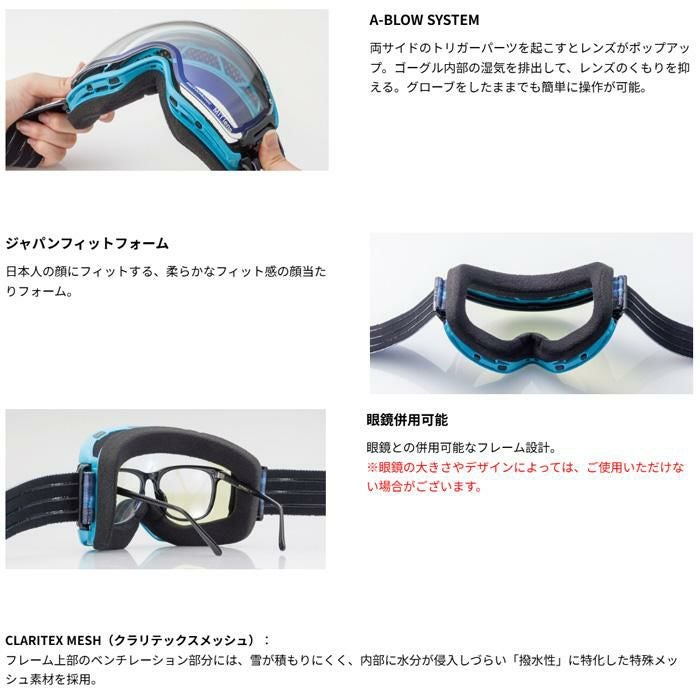 スワンズ スキーゴーグル 調光レンズ RIDGELINE RL-MDH-CU-LP CRW