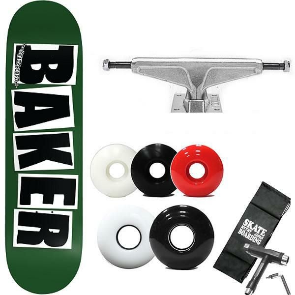 BAKER【ベイカー】スケボーデッキ/BRAND LOGO グリーン F-GRN 7.875