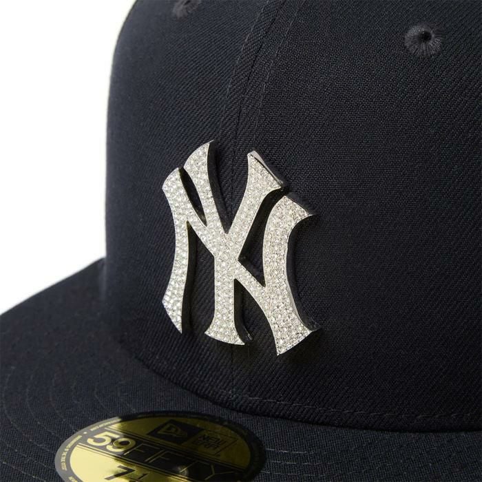 ニューエラ キャップ 59FIFTY ラインストーン バッジ ニューヨーク