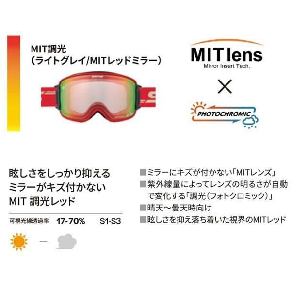 スワンズ スキーゴーグル 調光レンズ RIDGELINE RL-MDH-CMIT-RD グロ