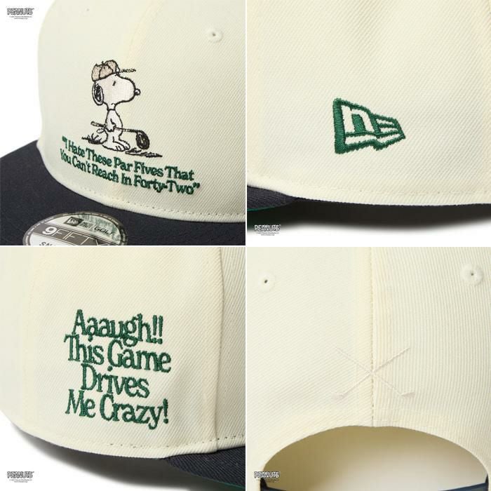 ニューエラ ゴルフ キャップ 9FIFTY PEANUTS ピーナッツ クローム