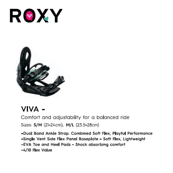処分価格！！スノーボードビンディング ROXY ロキシー VIVA ブラック