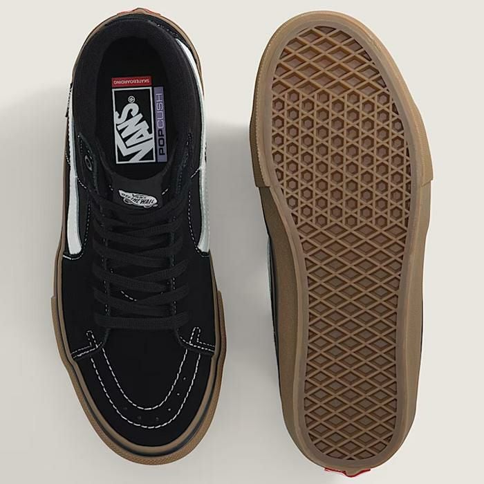 VANS スニーカー ハイカット SKATE SK8-HI / BLACK/GUM/WHITE