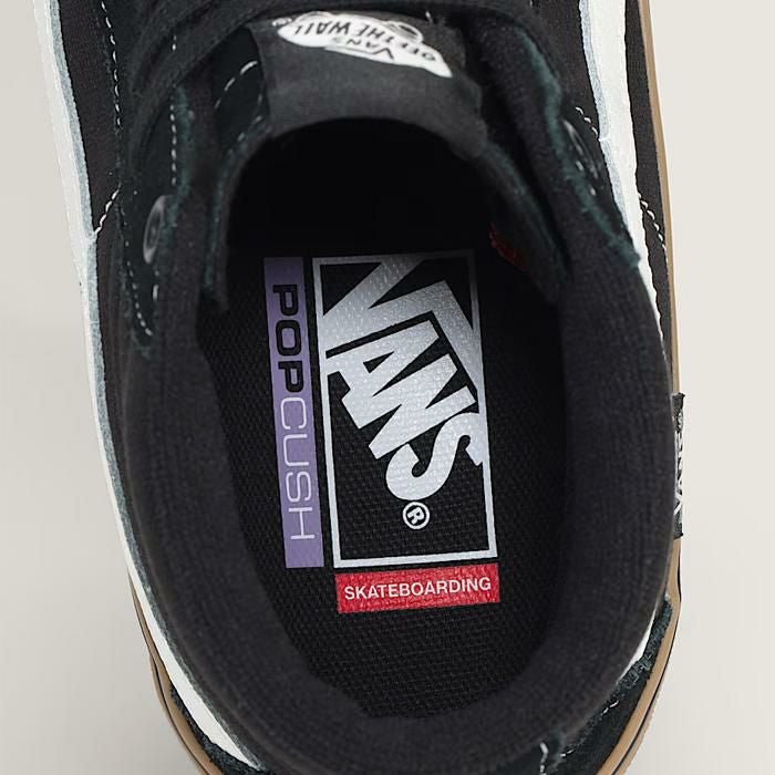 VANS スニーカー ハイカット SKATE SK8-HI / BLACK/GUM/WHITE