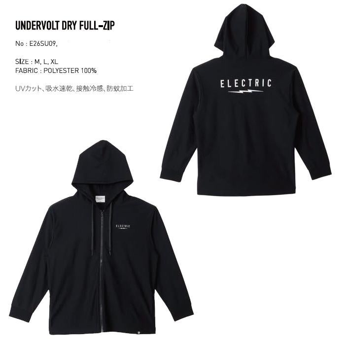 エレクトリック パーカー UNDERVOLT DRY フルジップ (E26SU09) / BLACK