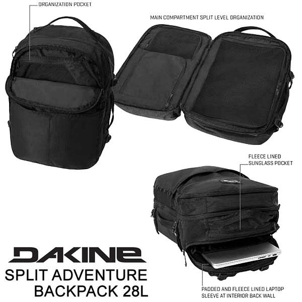 ダカイン リュック DAKINE SPLIT ADVENTURE 28L BRP Black Ripstop