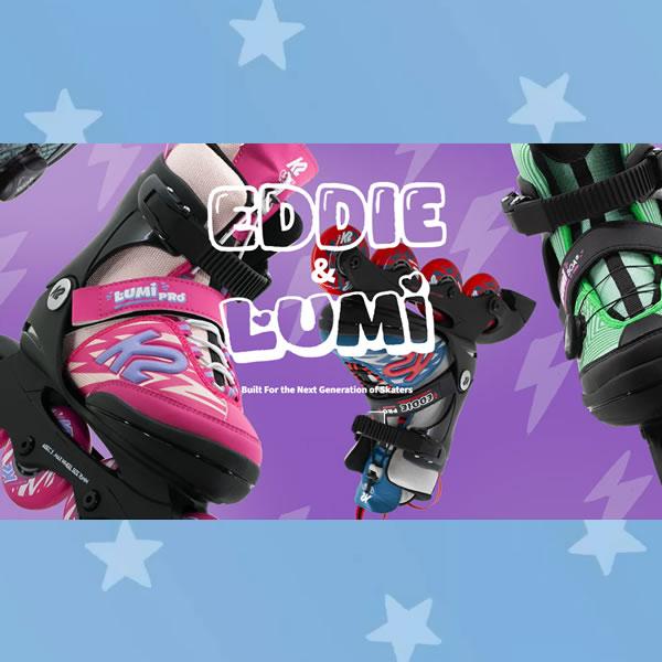 インラインスケート ジュニア K2 ケーツー EDDIE PRO グレー×ブルー