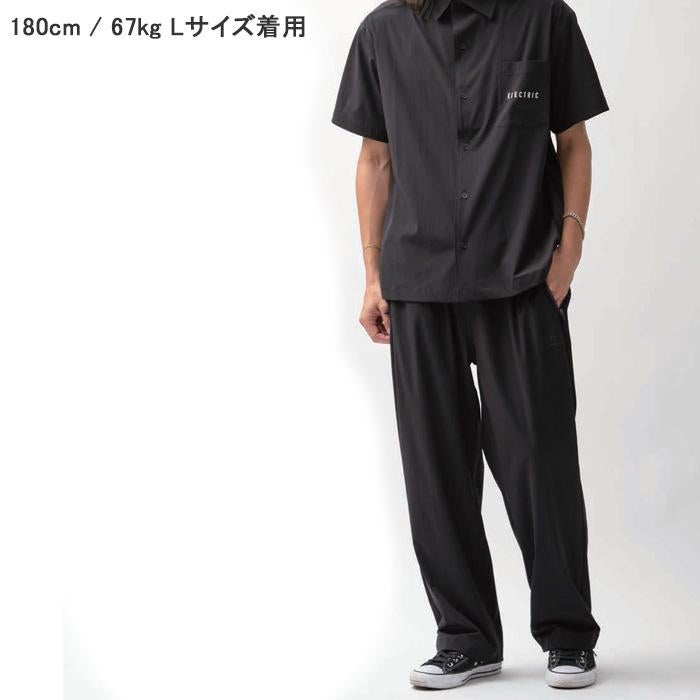 エレクトリック ストレッチ ワイドパンツ / BLACK (E26SP04) ELECTRIC