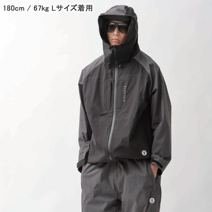 エレクトリック FISING 3L ウインドブレーカー 防水 / BLACK CHARCOAL