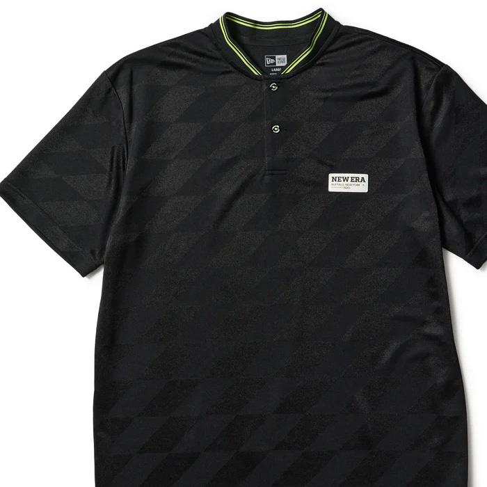 NEWERA GOLF 半袖 ショートカラーポロシャツ ブラック Lサイズ ニューエラ ゴルフ メンズ 半袖 ショートカラー ポロシャツ ブラック