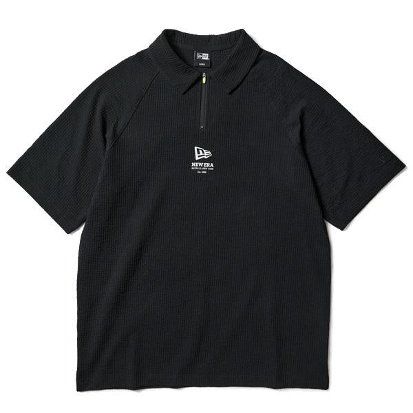 NEWERA GOLF 半袖 ショートカラーポロシャツ ブラック XLサイズ ニューエラ ゴルフ 半袖 ショートカラーポロシャツ ブラック (14859908