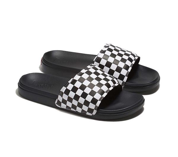 バンズ サンダル VANS MTE LA COSTA SLIDE-ON (Checkerboard) TruWht