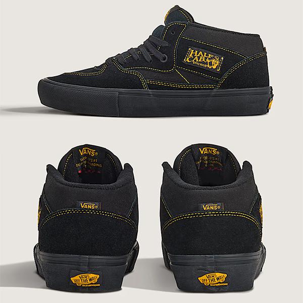 バンズ スケート ハーフキャブ VANS SKATE HALF CAB / BLACK/MUSTARD