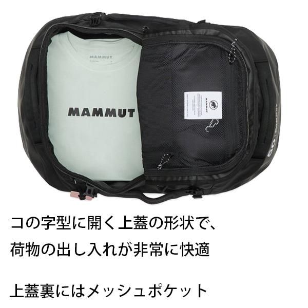 マムート 背負えるダッフルバッグ リュック CARGO 50L black 2570