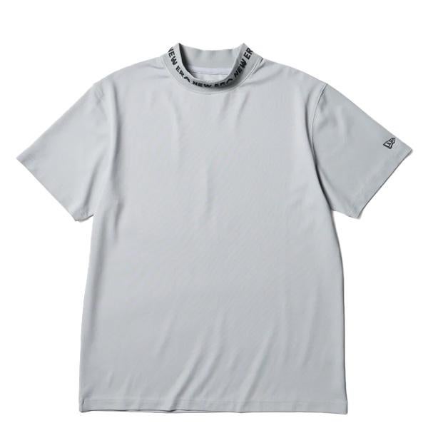 ニューエラ ゴルフ 半袖 ミッドネック Tシャツ 鹿の子 グレー