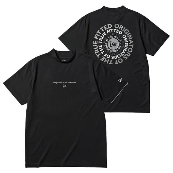 ニューエラ ゴルフ 半袖 ミッドネック Tシャツ Circle OOTTF ブラック