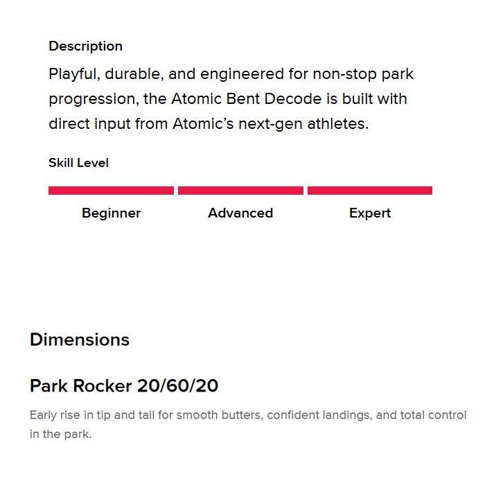 予約】ATOMIC Bent Decode アトミック スキー板 単品 (板のみ) フリー