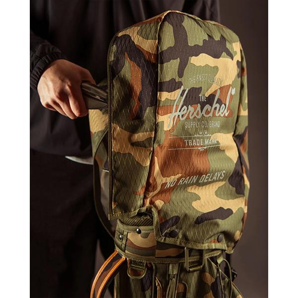 ハーシェル キャディバッグ ウッドランドカモ WATT LIGHT STAND BAG