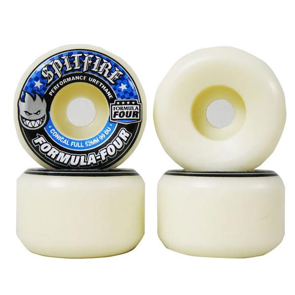Spitfireフォーマル4コニカルフルウィール52mm 99a定価¥9,130 スピットファイア F4 ウィール 99DU コニカルフル 52mm ホワイト