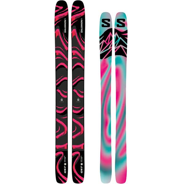 予約】サロモン スキー板 QST 106 BLACK PINK スキー板 単品 (板のみ